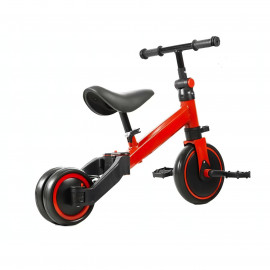  Detská multifunčná trojkolka 3v1 červená