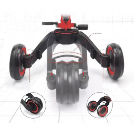  Detská multifunčná trojkolka 3v1 červená