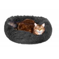 Pelech pre psíkov a mačičky Hniezdočko guľatý šedý M