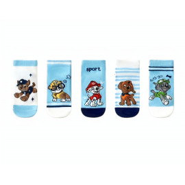 Detské ponožky Tlapková patrola Kamaráti 5-8 rokov 5 párov