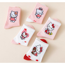 Detské ponožky Hello Kitty 2-5 rokov 5 párov Detské ponožky Hello Kitty 2-5 rokov 5 párov