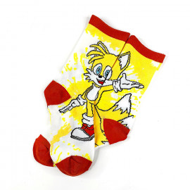 Detské ponožky Ježko Sonic a Líška Tails 5-8 rokov 4 páry