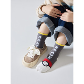 Detské ponožky Pokémon Pikachu a pokébal 3-5 rokov 5 párov Detské ponožky Pokémon Pikachu a pokébal 3-5 rokov 5 párov