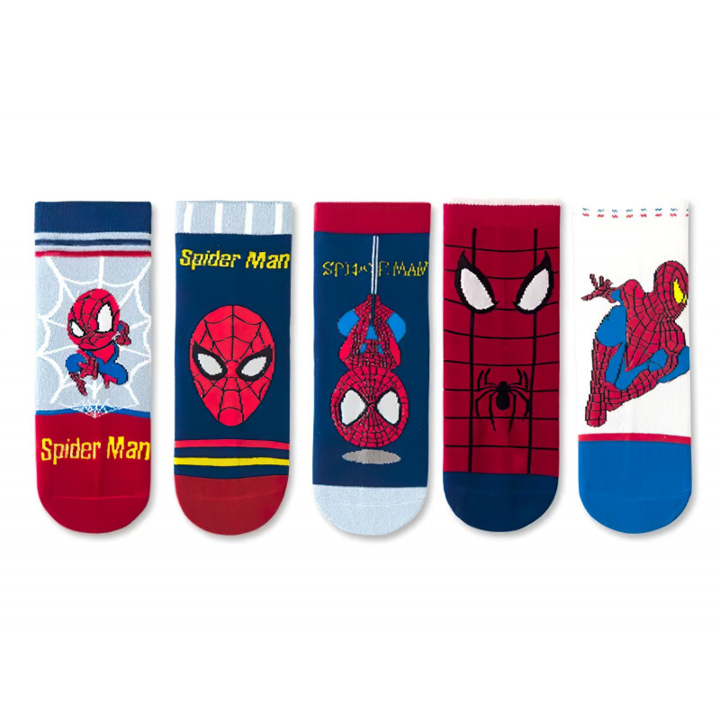 Detské ponožky Spiderman Superhero 3-5 rokov 5 párov Detské ponožky Spiderman Superhero 3-5 rokov 5 párov