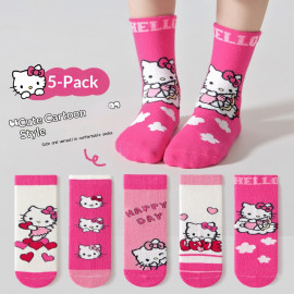 Detské ponožky Hello Kitty PINK 2-5 rokov 5 párov