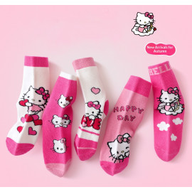 Detské ponožky Hello Kitty PINK 2-5 rokov 5 párov