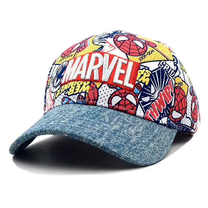Detská šiltovka Komiks Marvel s potlačou a nášivkou M
