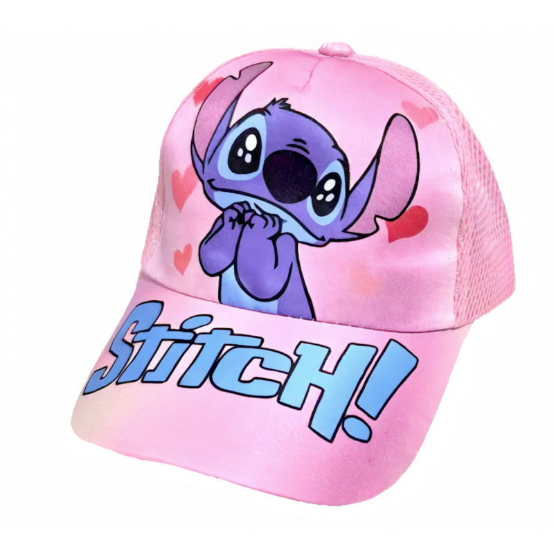Detská šiltovka Stitch Hearts s potlačou S/M