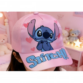 Detská šiltovka Stitch Hearts s potlačou S/M