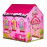 Detský hrací domček Ružový pestrý