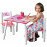 Detský stôl s stoličkami ružový