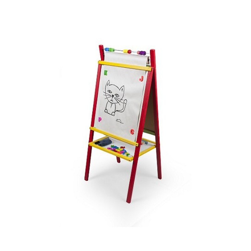 Detská magnetická tabuľa červená Detská magnetická tabuľa červená