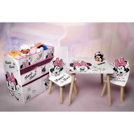 Detský stôl s stoličkami Minnie Mouse