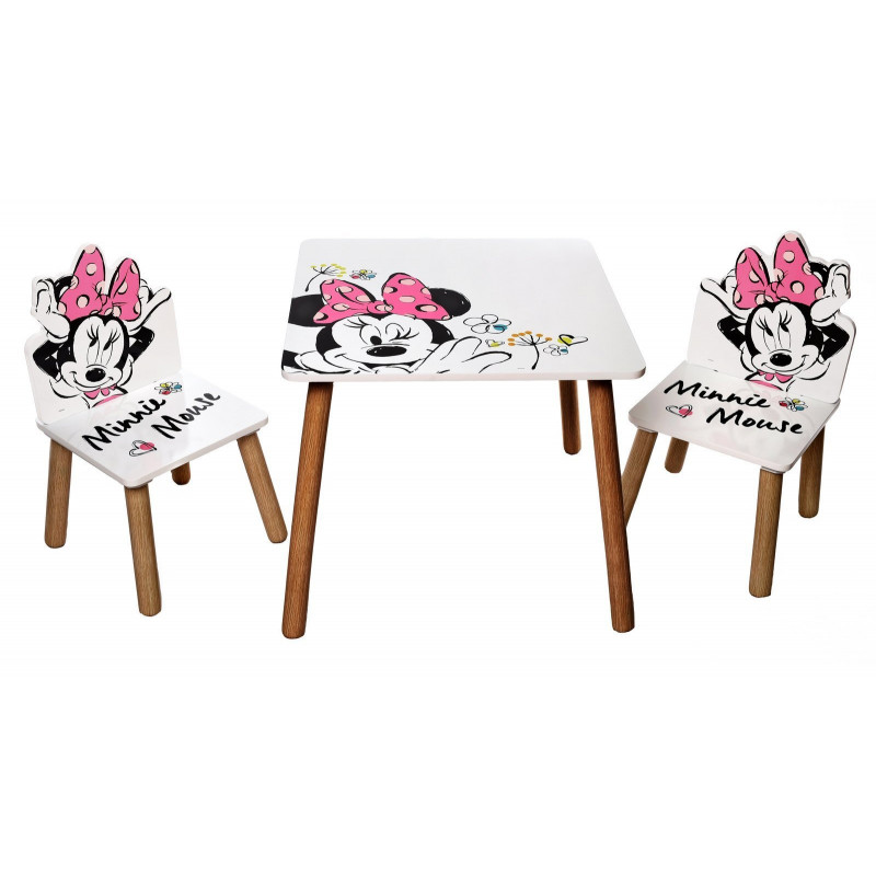 Detský stôl s stoličkami Minnie Mouse