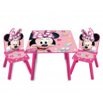 Detský stôl s stoličkami Minnie