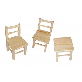 Detský stôl s tromi stoličkami Wood