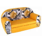 Detská rozkladacia mini pohovka Listy