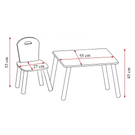 Detský stôl s stoličkami Scandi Detský stôl s stoličkami Scandi