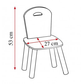  Detská stolička Scandi
