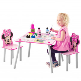 Detský stôl s stoličkami Myška Minnie