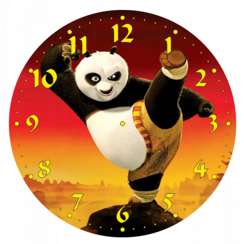 Detské hodiny Panda bojovník Detské hodiny Panda bojovník