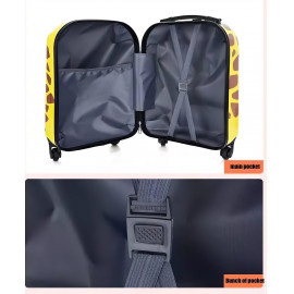 Detský cestovný 3D kufor Žirafa 29l