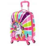Detský cestovný kufor Jednorožec dúhový 29l