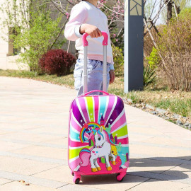 Detský cestovný kufor Jednorožec dúhový 29l