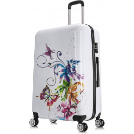 Detský cestovný kufor Kvety 45l