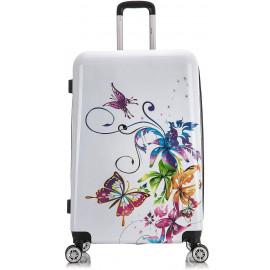 Detský cestovný kufor Kvety 45l