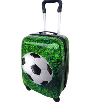Detský cestovný kufor Futbalová lopta na tráve 29l