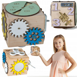 Montessori drevená kocka - malá