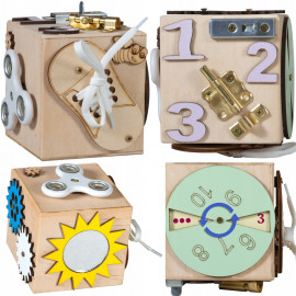 Montessori drevená kocka - malá