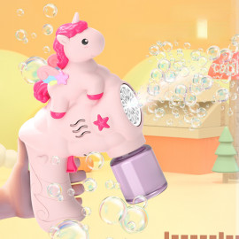 Automatická pištoľ na bubliny Jednorožec s náplňou Automatická pištoľ na bubliny Jednorožec s náplňou