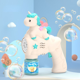 Automatická pištoľ na bubliny Jednorožec s náplňou Automatická pištoľ na bubliny Jednorožec s náplňou