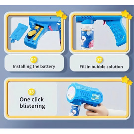 Automatická pištoľ na bubliny Bubble s náplňou Automatická pištoľ na bubliny Bubble s náplňou