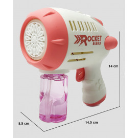 Automatická pištoľ na bubliny Dinosaurs s náplňou