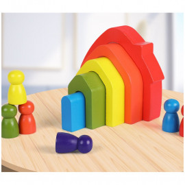 Montessori dúhová skladačka 