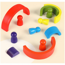 Montessori dúhová skladačka 