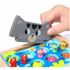 Montessori lovenie rybičiek a červov