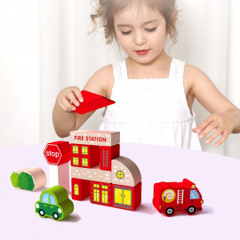 Veľká sada drevené mesto