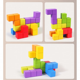 Drevené kocky tetris Drevené kocky tetris