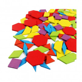 Drevená montessori mozaika 130 dielikov