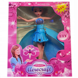 Lietajúce Víla modrá 18cm