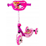Detská trojkolesová kolobežka Tlapková Patrola ružová