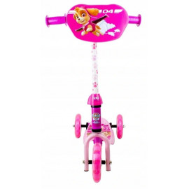 Detská trojkolesová kolobežka Tlapková Patrola ružová