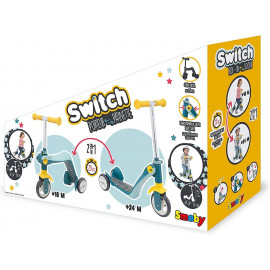 Detská trojkolesová kolobežka 2v1