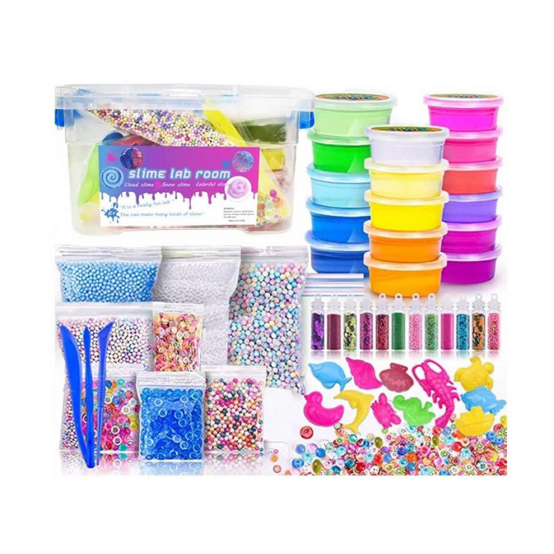 Veľká sada Laboratórium slizu s doplnkami v boxe