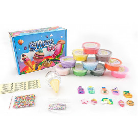 Súprava slizu Slime kit 10x s doplnkami