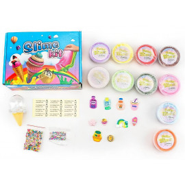 Súprava slizu Slime kit 10x s doplnkami
